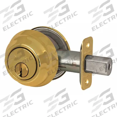 MASTER LOCK Deadbolt Lock: Cylindrical, 1 3/8 in Door Thick - Max - Standard Cylindrical Deadbolts