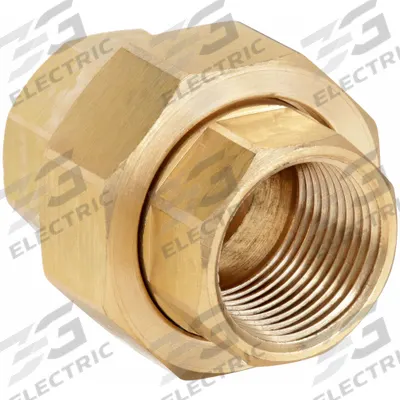 APPROVED VENDOR Metal Pipe Straight: Union, 3/4 in x 3/4 in, Class 150, Brass - Low-Pressure Threaded Pipe Fittings