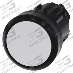 SIEMENS Flush Push Button: 22 mm Mounting Size, Non-Metallic, Momentary (MPN 3SU1000-0AB60-0AA0). Key specifications — Brand: SIEMENS; Action: Momentary; Series: 3SU; Push Button Material Type: Non-Metallic.