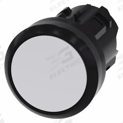 Siemens Flush Push Button: 22 mm Mounting Size, Non-Metallic - Flush-Mount & Recessed Push-Button Operators