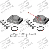 FILL-RITE Meter/Flange Kit 1" BSPT Nickel: Meter Flange Kit, Fill-Rite (MPN KIT900PF1B)