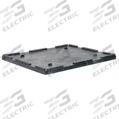 BUCKHORN Bulk Container Lid: 48 in x 44 in, Black, Plastic (MPN TL4844030010000). Key specifications — Brand: BUCKHORN; Material: Plastic; Compatible Manufacturer Model Number: BF4844.