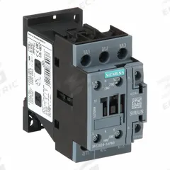 SIEMENS IEC Magnetic Contactor: Non-Reversing, 3 Poles, 3NO Contacts, 12 A, 240V AC Coil (MPN 3RT20241AP60). Key specifications — Brand: SIEMENS; Integrated Surge Suppression: No.