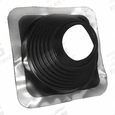 OATEY 16.5"dia Plastic Roof Vent Pipe Boot: For Pitched Roof, Round Base, For 1 Pipes - Round-Base Boots