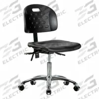 Ergonomic Chair: Polyurethane, Armless, Ht Range 17 3/4 in to 23 in, 18 in Seat Wd, 17 in Seat Dp (MPN BR-HPDHCH-CR-T0-A0-CC-BLK). Key specifications — Foot Support: No; Back Tilt Backward: 13.5°; Back Tilt Forward: 10.5°; Base Material: Aluminum; Brand: APPROVED VENDOR; Product Type: Ergonomic Chair; ESD-Safe: Not ESD Safe.