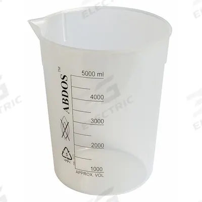 APPROVED VENDOR Beaker: Tall Form, Printed Graduation, Polypropylene, Translucent - Tall Form Plastic Beakers Without Handles