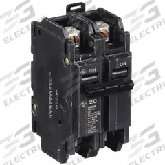 GE Miniature Circuit Breaker: THQC, 20 A, 120/240V AC, Single Phase, 10kA at 120/240V AC, Std (MPN THQC2120WL). Key specifications — Amps: 20 A; AC Voltage Rating: 120/240V AC; Phase: Single; Max. AIR Rating: 10kA at 120/240V AC; For Use With: GE Panelboards.