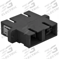HUBBELL PREMISE WIRING Fiber Optic Adapter: SC Duplex Connector, Screw-In w/Flange, Black, 6 PK (MPN FASCDSS6BK). Key specifications — Brand: HUBBELL PREMISE WIRING; Connector Type: SC; Color: Black; _Connector Style: SC Duplex; _Mounting Type: Screw-In w/Flange.