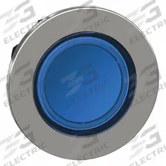 SCHNEIDER ELECTRIC Push Button Head: 30 mm Panel Size, Illuminated, Metallic, Blue (MPN ZB4FA68). Key specifications — Manufacturer Part Number: ZB4FA68; Compatible Operator Illumination: Illuminated; Compatible with Series: XB4; Head Attachment Type: Screw-On; Head Material: Metal; Brand: SCHNEIDER.