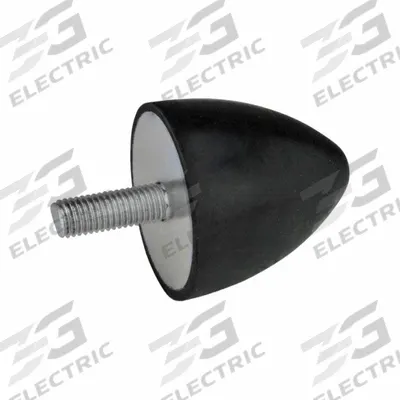 JW WINCO Vibration-Isolating Mount: Conical, Natural Rubber - Male x Non-Threaded Vibration-Isolating Mounts