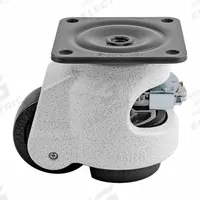 FOOT MASTER Plate Caster: Nylon Tread, 63 mm Wheel Dia, 103 mm Mounting Ht, 1,102 lb Load Capacity (MPN GDR-80-F-NYN). Key specifications — Brand: FOOT MASTER; Frame Color: White.