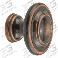 PRIME-LINE Closet Door Pull Knob: Brown, Zinc, Classic Bronze, 1 3/8 in Projection (MPN N 7385). Key specifications — Finish: Classic Bronze; Brand: PRIME-LINE; Color: Brown; Material: Zinc.
