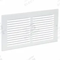 Return Air Grille: Louvered Grille, White, Powder Coated, Steel, 7 3/4 in H, 13 3/4 in W, 1/4 in D (MPN 4JRR7). Key specifications — Mounting Location: Ceiling; Brand: APPROVED VENDOR; Fire Rating: Not Fire Rated.