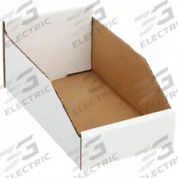 PACKAGING CORPORATION OF AMERICA Corrugated Shelf Bin: 11 in Overall Lg, 6 1/4 in x 4 3/4 in, White (MPN 1W767). Key specifications — Brand: PACKAGING CORPORATION OF AMERICA; % Recycled Content: 30-45%; Manufacturer Part Number: 1W767; Includes Dividers: Dividers Not Included; Electrostatic Discharge: Not Electrostatic Discharge Conductive.