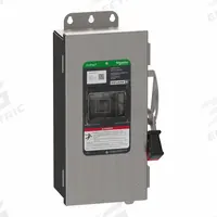 SCHNEIDER Safety Switch: Fusible, 30 A, Three Phase, 600V AC/DC, Galvanized Steel, Indoor/Outdoor (MPN VH361NRB). Key specifications — Brand: SCHNEIDER.