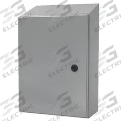 WIEGMANN Sloped Top Enclosure: Steel, 20 in x 20 in x 6 in, NEMA 12/13/3R/4, Solid Cover, Hinged (MPN N412202006CST). Key specifications — Closure Method: 1/4-Turn Latch; Brand: WIEGMANN; Knockouts: Not Included.