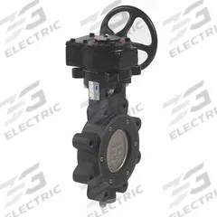 MILWAUKEE VALVE Butterfly Valve: For Water Media, 10 in Pipe Size, Lug, 285 psi Max. Pressure (CWP) (MPN HP1LCS4213 10"). Key specifications — Brand: MILWAUKEE VALVE; Liner Material: RPFTE; Handle Type: Gear Operated Handwheel.