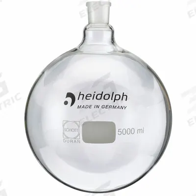 HEIDOLPH Rotary Evaporator Glassware: 500 mL, Colorless, Round - Glass Boiling Flasks