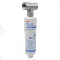 3M AQUA-PURE Water Filtration System: 10 gpm, Polyphosphate, 10 1/4 in Overall Ht (MPN AP43011). Key specifications — Reduces: Scale; Filter Media: Polyphosphate; Brand: 3M AQUA-PURE.