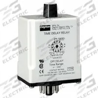 DAYTON Single Function Time Delay Relay: Socket Mounted, 240V AC, 10 A, 11 Pins/Terminals, Off Delay (MPN 24EN97). Key specifications — Brand: DAYTON.