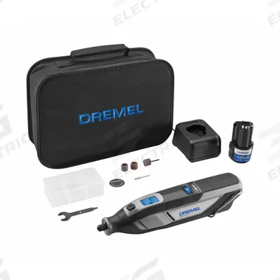 DREMEL Rotary Tool: 35,000 RPM Max. Speed, Variable Speed, 1/8 in_1/16 in Collet Size - Dremel Cordless Rotary Tools