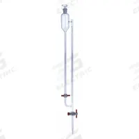KIMBLE Straight Bore Buret with Side Reservoir: 10 mL, A, 620 mm, ±0.02 mL, 0.05 mL Inc (MPN 17132F-10). Key specifications — Closure Included: No; Tolerance: ±0.02 mL; Brand: KIMBLE; Body Material: Borosilicate Glass.