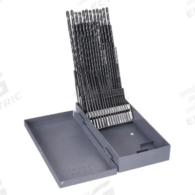 CHICAGO-LATROBE Taper Length Drill Bit Set: 60 Pc, #60 to #1, 118° Point, Black Oxide HSS (MPN 69865) - General Purpose High-Speed Steel Taper-Length Drill Bit Sets