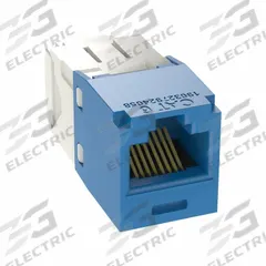 PANDUIT Jack Module: 1 Ports, Blue, 6, RJ45, Copper, CJ688TGBU-24, 24 PK. Key specifications — Color: Blue; Compatible Wire Material: Copper; Display Sell UOM: PK; Brand: PANDUIT.