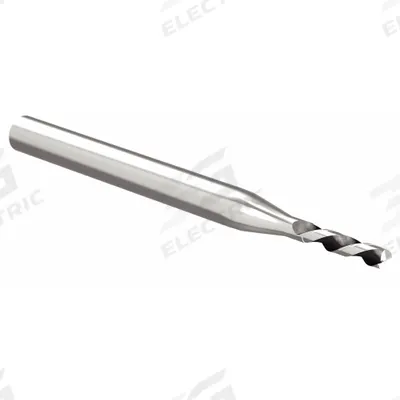 WIDIA HANITA Corner Radius End Mill: Carbide, 2 Flute, 2 mm Mill Dia, 8 mm LOC - Fast-Cutting Carbide Corner-Radius End Mills for Aluminum