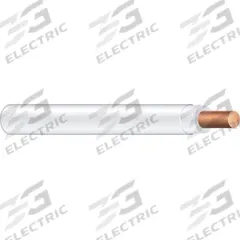 Building Wire: Copper, 18 AWG, 1 Conductors, Solid, White, 500 ft Lg, TFN (MPN 26978706). Key specifications — Voltage: 600 V; Brand: SOUTHWIRE.