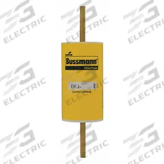 BUSSMANN Fuse: DFJ Series, Class J, Bolt-On Body, Fast-Acting, 250 A, 600 V AC, 450 V DC (MPN DFJ-250). Key specifications — Series: DFJ; Brand: BUSSMANN.