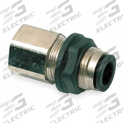 LEGRIS Push-Fit Adapter Fitting: 16 mm OD x 1/2 in Pipe Size, Push-to-Connect x FBSPP - Nylon & Nickel-Plated Brass Tube Fittings