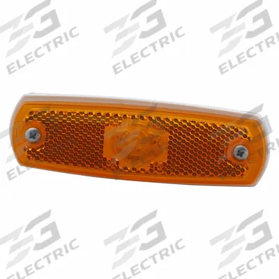 GROTE Clearance Marker Lamp: Clearance Light, LED, Rectangular, Amber, Screw - Clearance Lights
