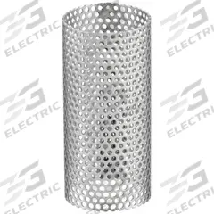 MUELLER STEAM SPECIALTY Strainer Screen: Perforated, 0.033 in Screen Size, 2.9375 in Lg (MPN 1/4 581 SS replacement screen). Key specifications — Brand: MUELLER STEAM SPECIALTY; Manufacturer Part Number: 1/4 581 SS replacement screen; Screen Material: 304 Stainless Steel.