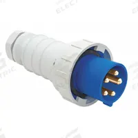 BRYANT Pin and Sleeve Plug: Blue, 120/208V AC, Three Phase, 100 A, 4 Pole, 5 Wire, IEC Grounding (MPN BRY5100P9W). Key specifications — Brand: BRYANT.