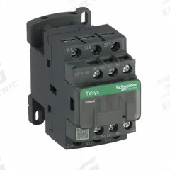 SCHNEIDER IEC Magnetic Contactor: Non-Reversing, 3 Poles, 3NO Contacts, 18 A, 240V AC Coil (MPN LC1D18U7). Key specifications — Brand: SCHNEIDER; Integrated Surge Suppression: No.