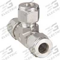 HAM-LET Compression Tee Fitting: 10 mm OD x 10 mm OD x 10 mm OD Fitting Size, Stainless Steel (MPN 764L-SS-10MM). Key specifications — Series: Let-Lok; Compatible Fitting Brands: Swagelok; Brand: HAM-LET.