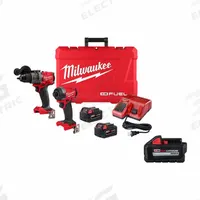 MILWAUKEE TOOL & EQUIPMENT Cordless Combination Kit: 2 Tools, Hammer Drill/Impact Driver, M18™ (MPN 3697-22, 48-11-1865). Key specifications — attr1176460: Impact Driver.