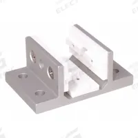 Linear Bearing: 10 Series, 1 7/8 in L x 2 15/16 in W x 1 7/32 in H, Silver, Double Flanged, Std (MPN 6425). Key specifications — Brand: 80/20; Housing Material: Aluminum; Finish: Anodized.