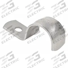 Conduit & Pipe Strap Clamp, One-Hole: 2 in Trade Size, 316 Stainless Steel, IMC/RMC (MPN S620001S00). Key specifications — Manufacturer Part Number: S620001S00; Compatible Conduit Trade Size: 2 in; Compatible Conduit Type: IMC; RMC; Compatible Nominal Conduit/Pipe Size: 2 in; Compatible Pipe Size: 2 in; Finish: Polished; Indoor/Outdoor Usage: Indoor/Outdoor.
