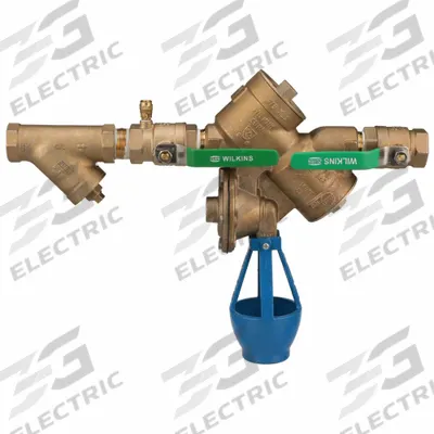 WILKINS Backflow Preventer: 975XL2, With Strainer, Bronze, 1 1/2 in Pipe Size, FNPT - Zurn RPZ Backflow Preventers