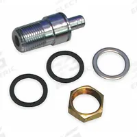 BRADLEY Liquid Soap Valve Repair Kit: Brass, Nut/Plunger/Soap Valve/Spring/Washer (MPN S09-007S). Key specifications — Material: Brass; Includes: Spring; Brand: BRADLEY; Product Type: Liquid Soap Valve Repair Kit.
