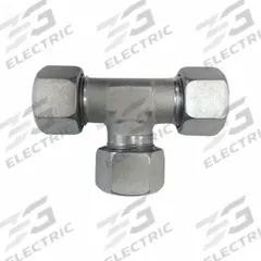 BRENNAN INDUSTRIES Compression Tee Fitting: M30x2.0 x M30x2.0 x M30x2.0 Thread Size, Steel, Rigid (MPN D2603-L22-L22-L22). Key specifications — Brand: BRENNAN INDUSTRIES; Series: D2603-EQUAL.