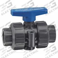 PLAST-O-MATIC Manual Two-Way Ball Valve: 1/2 in, PVC, Straight, FNPT x FNPT, Full Port Ball Port (MPN MBV050VT-PV). Key specifications — Brand: PLAST-O-MATIC; Handle: Lever.