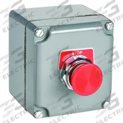 SCHNEIDER Control Station: Push Button, 0 Pilot Lights, 1NO/1NC, Stop, (1) Push Button, Momentary (MPN 9001KYK14). Key specifications — Brand: SCHNEIDER; Operator Legend: Stop; Operator Color: Red; Environments & Applications: Oil- & Dust-Tight; Operator Configuration Type: (1) Push Button.