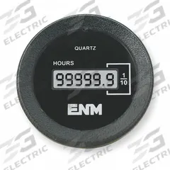ENM Hour Meter: Hour Meters, Front Panel Mounting, Digital, 204 V AC – 230 V AC, LCD, Tenth, T1160FB. Key specifications — Mounting Style: Flush; Bezel Face Shape: Round; Hour Unit Increment: Tenth; Brand: ENM; Manufacturer Part Number: T1160FB; Meter Type_Broad: Digital.