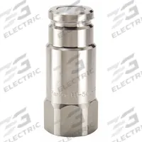 PARKER Hydraulic Quick Connect Hose Coupling: 3/8 in Coupling Size, 316 Stainless Steel, Female NPSM (MPN FS-372-8FO). Key specifications — Body Material: 316 Stainless Steel; Thread Size: 3/4"-16; Seal Material: Fluorocarbon; Brand: PARKER.