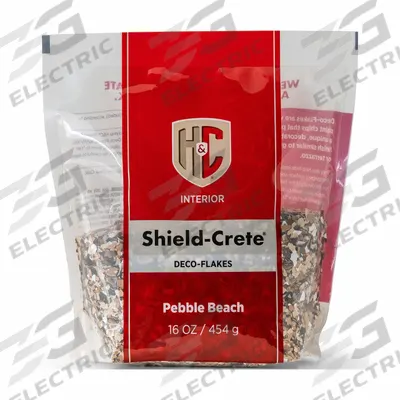 H&C Floor Chips: Beige/Ivory/White, 250 lb/sq ft Coverage Area, Exterior/Interior - Floor Chips & Flakes