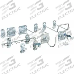 APPROVED VENDOR Pegboard Hook Assortment Kit: 46 Hooks, Hanging, Surface, Silver (MPN 6YE27). Key specifications — attr38463: Surface; attr38449: Zinc-Plated; attr38447: Silver; attr59547: Hook Assortment Kit; attr38464: Hanging; attr38446: APPROVED VENDOR.