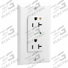 LEVITON Plugs and Receptacles: Duplex, 5-20, White, 125V AC, 20 A, 2 Pole / 3 Wire (MPN 5380-IGW)